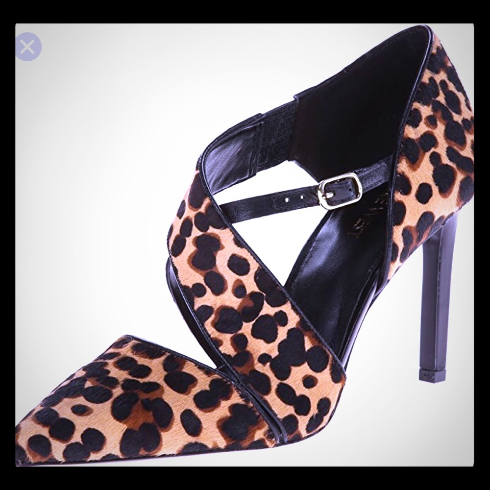 Nine West Leopard Print Pointed Toe Stiletto Heels